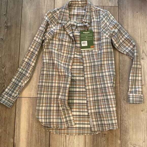 Toad & Co Organic Cotton Flannel Women’s Size XS - Picture 1 of 7
